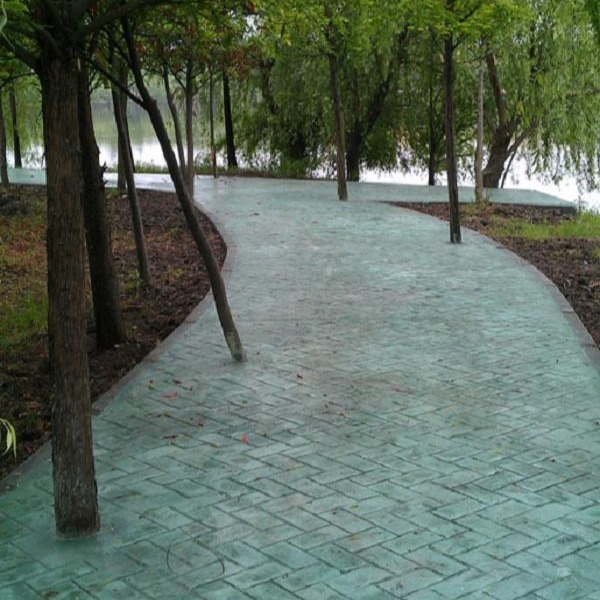 江苏城市的道路项目修建  南京景观彩色透水地坪材料批发