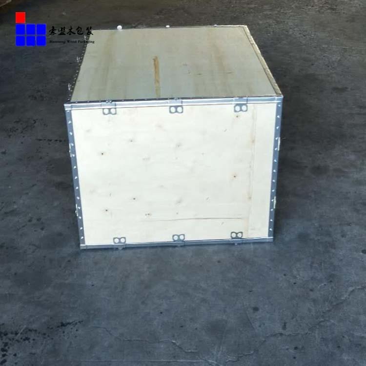 黄岛木箱包装胶合板木箱定做多种规格尺寸钢边箱可定做上门安装