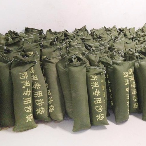 北京豪斯免劳力膨胀袋  加厚款免装沙  物业沙袋  抽绳款帆布堵水袋  消防沙袋