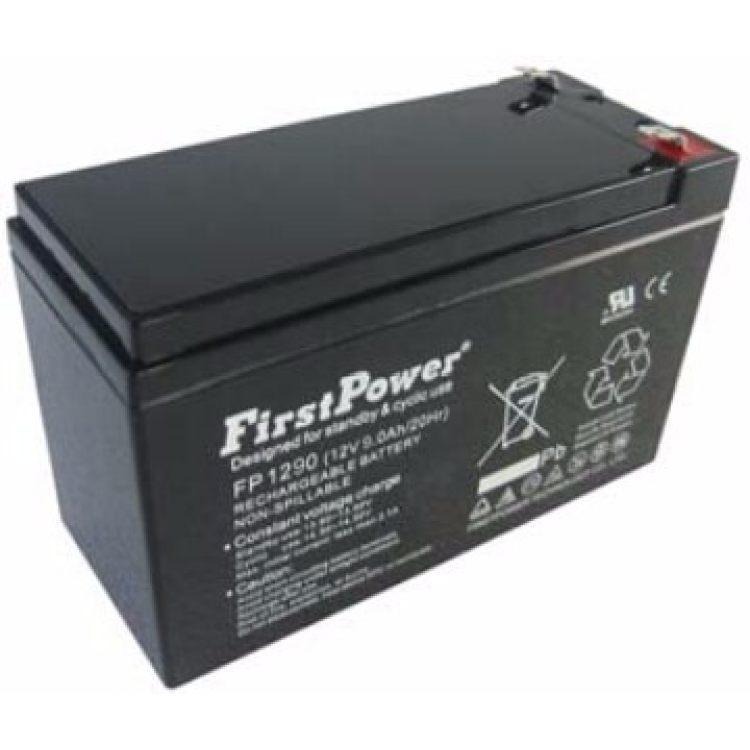 FirstPower一电蓄电池FP1290 12V9AH免维护蓄电池 门禁系统应急备用电源用 促销价格