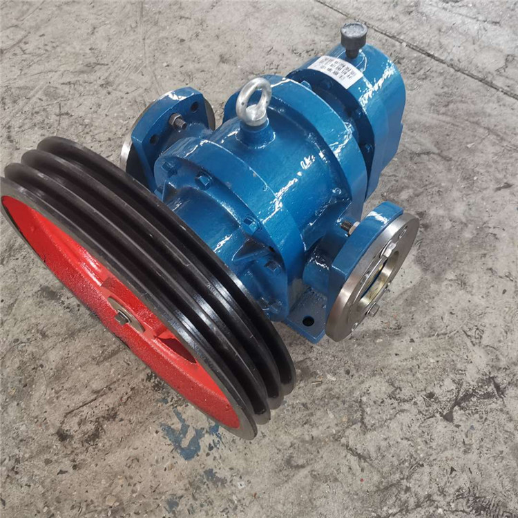 华海泵业 LC38/0.6罗茨泵价格 皮带轮连接沥青输送泵图片