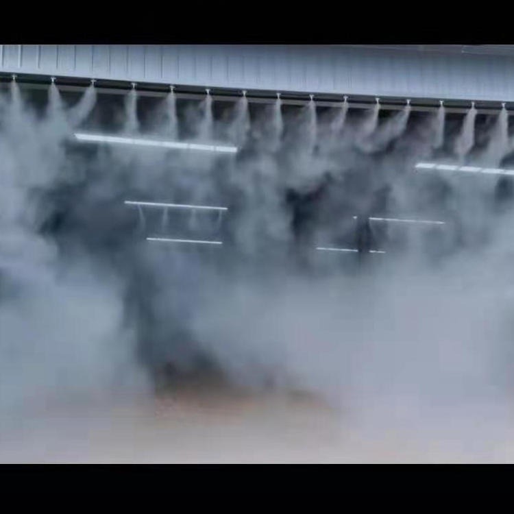 鹏宣机械 围挡喷淋系统 工地除尘降尘围档喷淋机雾化系统4千瓦 工厂煤矿除尘造雾机