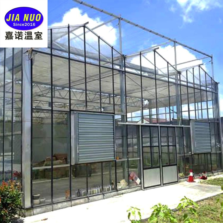 花卉玻璃温室  新型玻璃温室大棚  玻璃温室建设厂家