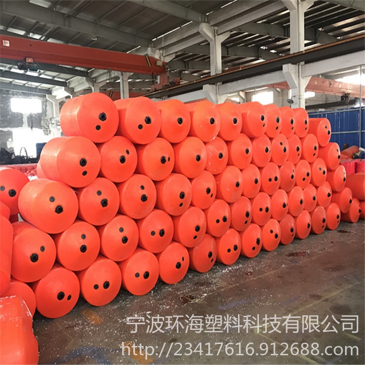 惠州海边防鲨网浮筒 海上漂垃圾拦截浮桶 海蜇拦截网浮球