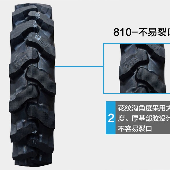 厂家直销   新品轮胎前进拖拉机轮胎9.5-20人字花纹农用车轮胎9.5-24轮胎图片