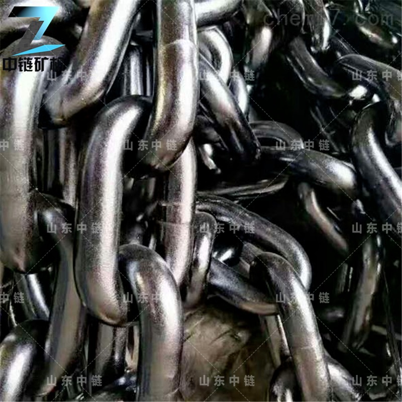 生产25MnV材质14x50圆环链条 强度高圆环链14x50链条不易磨损