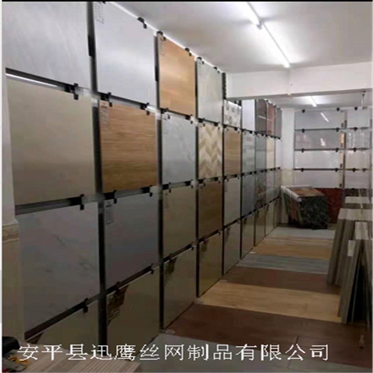 迅鹰 陶瓷展厅展示架 地板砖瓷砖挂板 邢台瓷砖烤漆展示板厂家