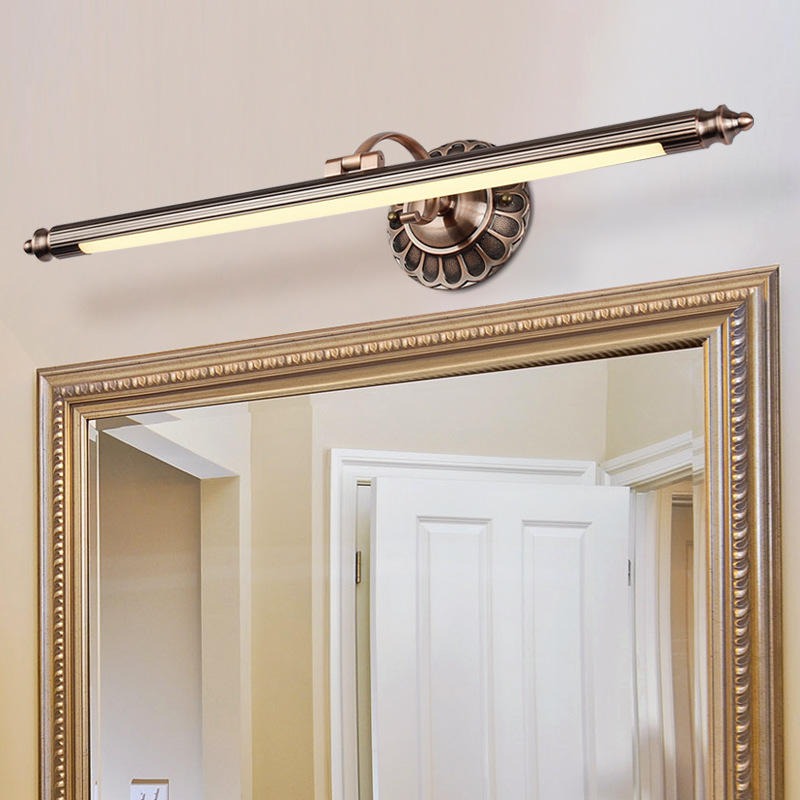 美式镜前灯 LED卫生间欧式浴室灯 防潮防锈复古镜柜子灯