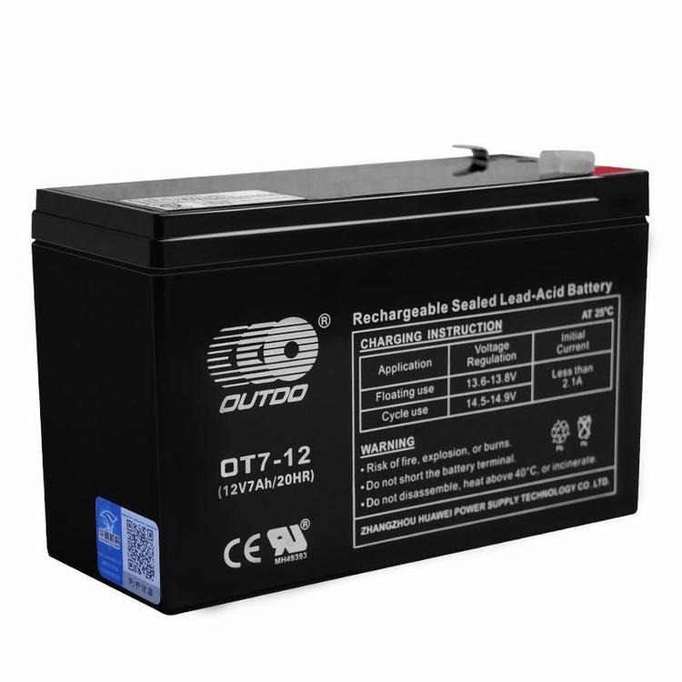 原装奥特多蓄电池OT12-12   厂家指定授权  奥特多蓄电池12V12AH  铅酸免维护蓄电池