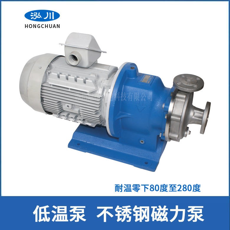 泓川超低温循环泵 冷冻水泵型号 可耐低温 零下-80℃磁力泵
