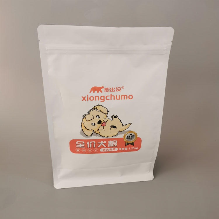 厂家定制彩印食品包装袋 塑料磨砂自封自立袋宠物零食袋定做