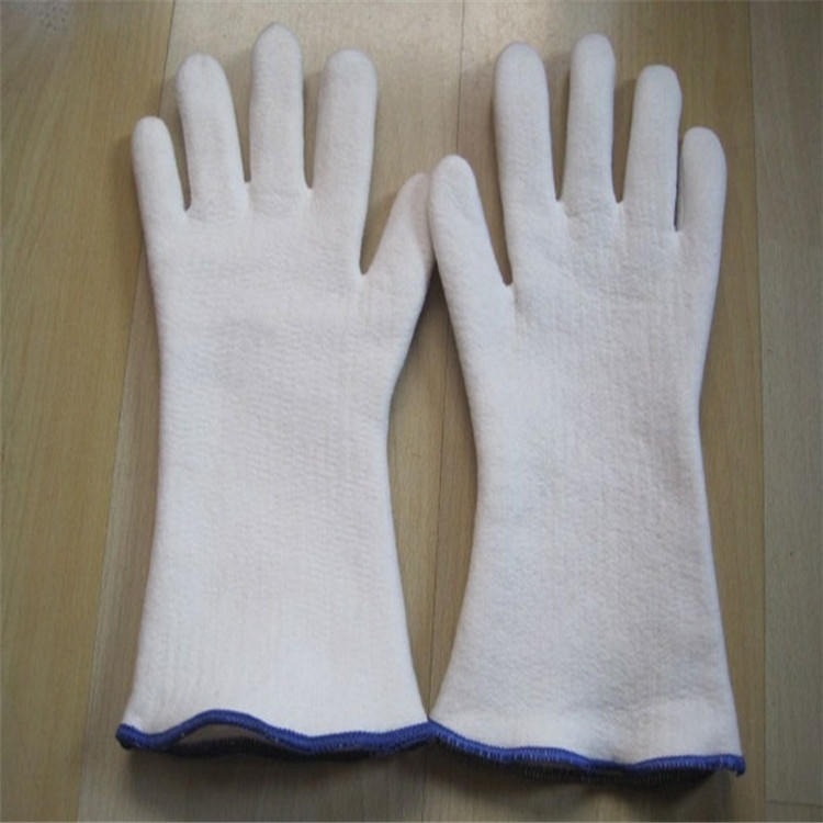 高温手套厂家 九天供应耐高温手套  高温混合化纤五指手套量大从优图片