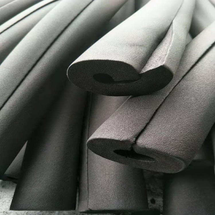供应橡塑工程管 华章B级橡塑保温管 贴铝箔橡塑管 定做开口橡塑管壳