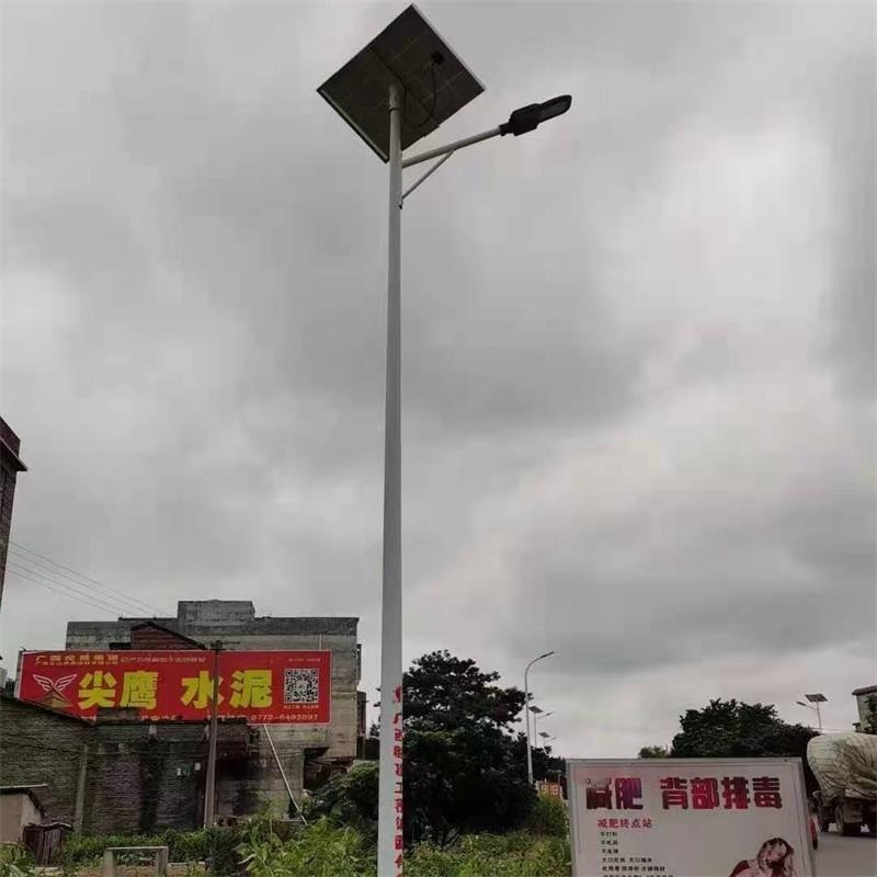 鑫永虹照明 7米新农村LED太阳能路灯a字臂金豆灯具热镀锌路灯杆