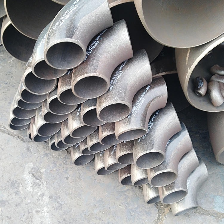 厂家现货销售碳钢大口径对焊90度弯头 Q235国标焊接无缝弯头图片