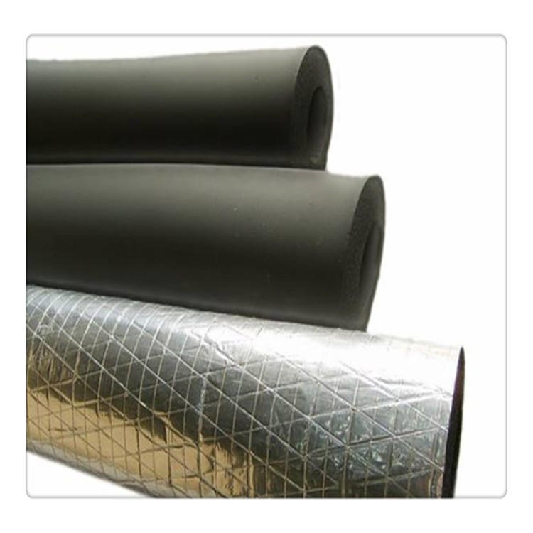 厂家销耐高温高密度橡塑保温管 阻燃屋顶空调专用橡塑保温管材