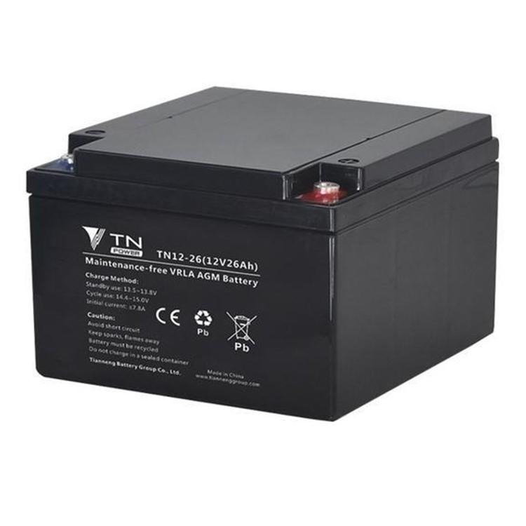 天能TN蓄电池TN12-26 12V26AH直流屏 机房储能 后备电源