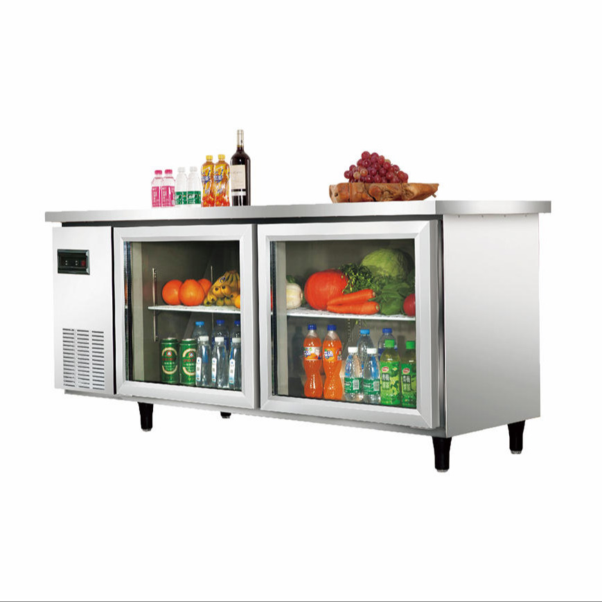 创历平面冷柜1800系列冷冻冷藏商用冷柜厨房酒店冷藏设备