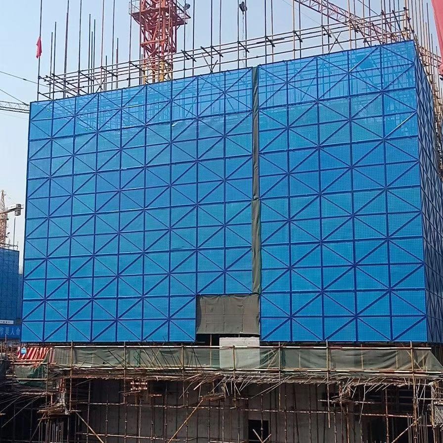 低碳钢爬架网  建筑用圆孔爬架网  工地安全防护网  楼房安全网  爬架网厂家
