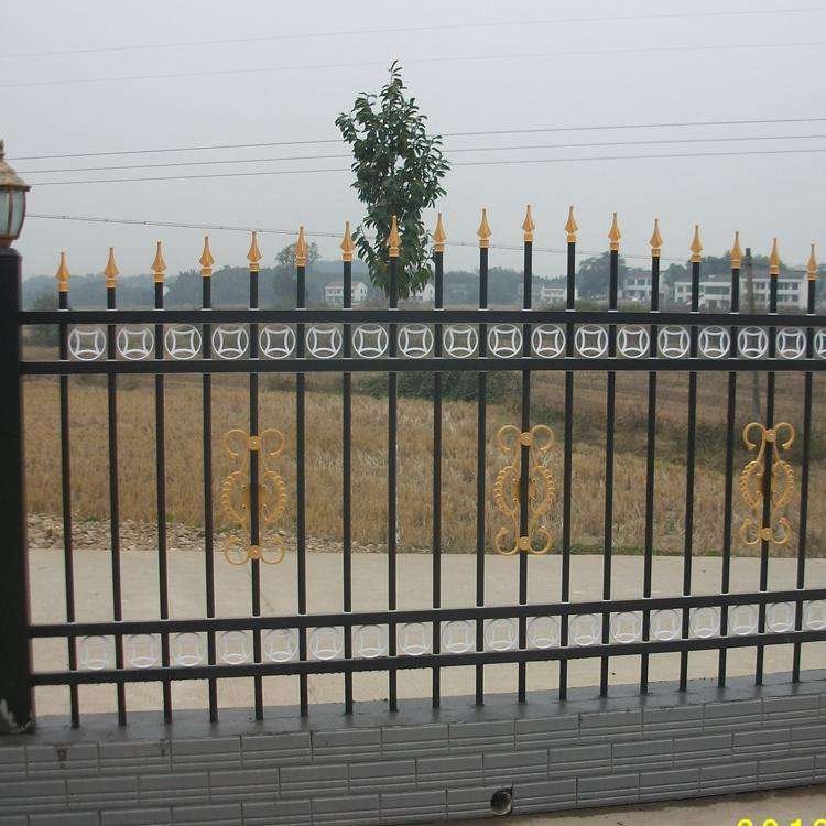 满星 优质锌钢 复合型钢管插接式  工厂围网  花园草坪护栏  厂家直销  品质保证铁艺护栏