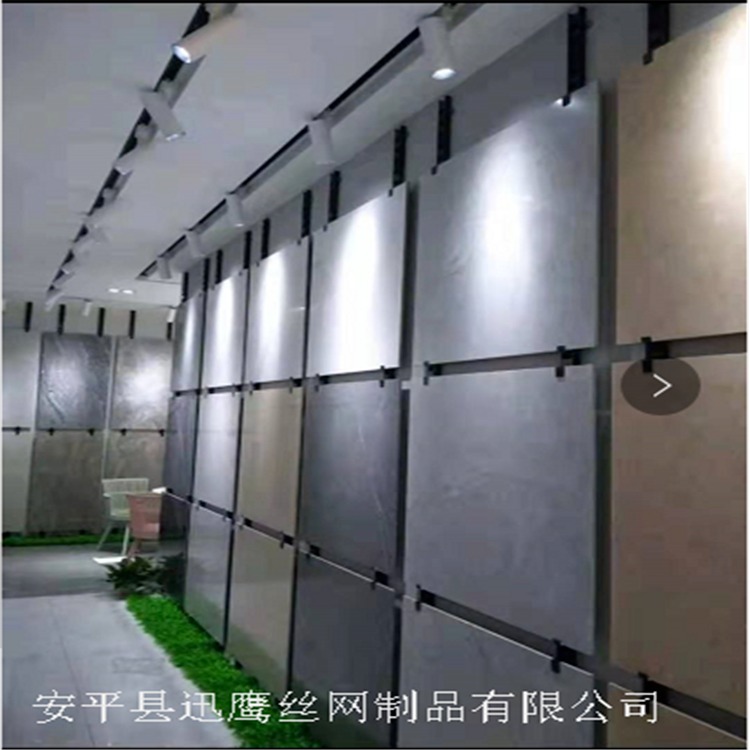 迅鹰镀锌冲孔板 瓷砖展示架 渭南黑色地板砖展架厂家