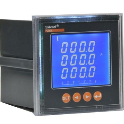 安科瑞 三相电压3V LCD液晶蓝屏显示 PZ48L-A/V3 芯片制造 三相电压表图片