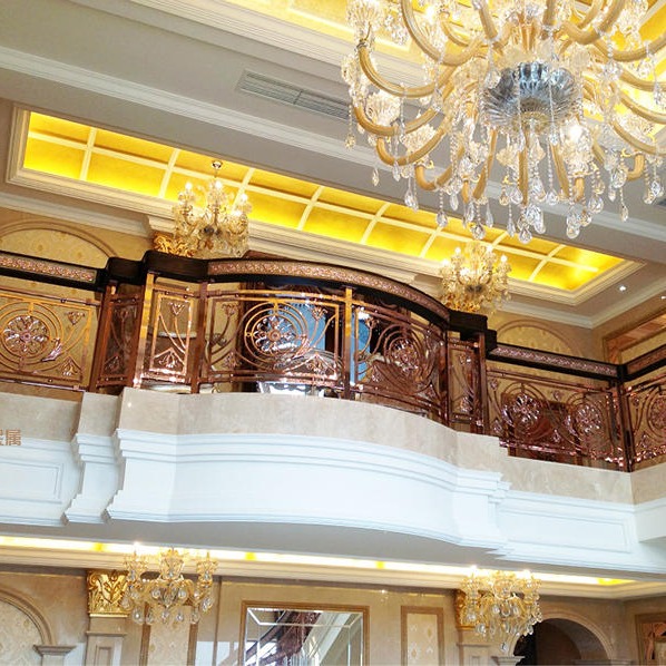 高级五星级酒店楼梯扶手 艺术设计提升品质感
