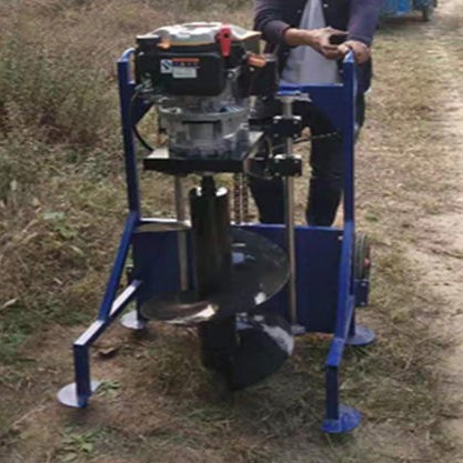捷亚9马力管桩掏桩机钻头切换方便   桩芯掏泥机打基桩给力图片