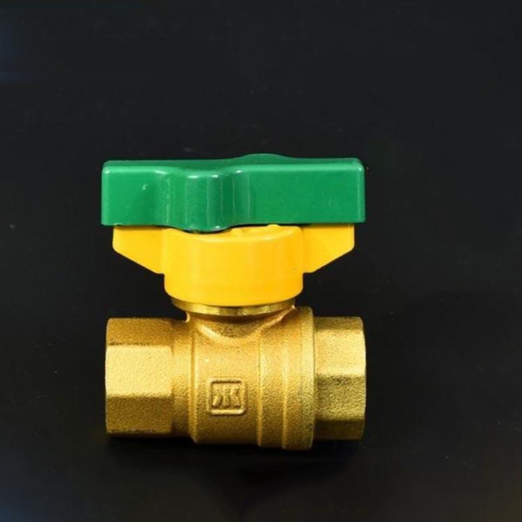 黄铜磁控防盗球阀 燃气钥匙天然气表前专用锁闭阀4分6分1寸 黄铜球阀R45001