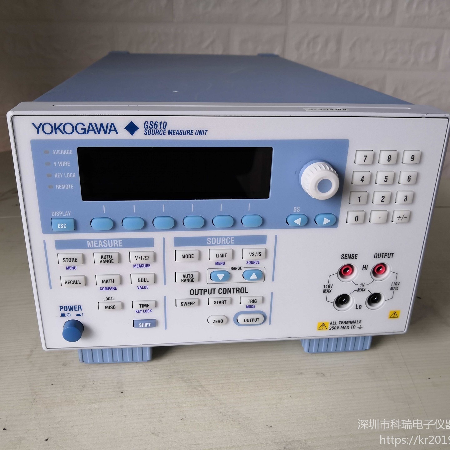 出售/回收 横河YOKOGOWK GS610 信号源测量单元 火热销售