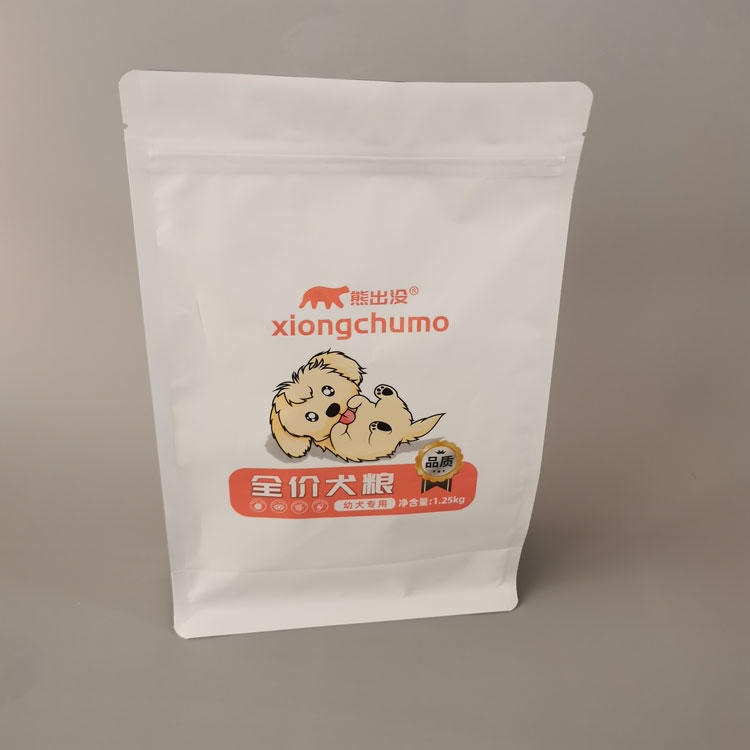 厂家定制食品袋铝箔袋宠物食品包装袋八边封自立袋猫粮包装袋批发