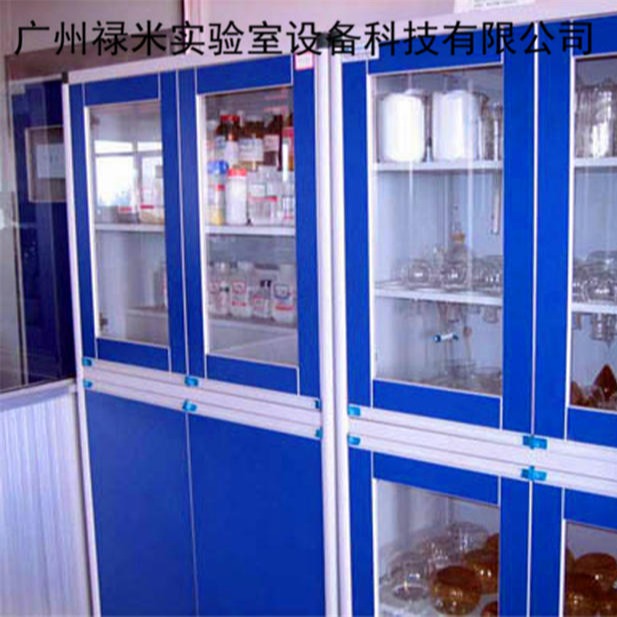 禄米实验室生产定制铝木器皿柜厂家 实验室器皿储存柜价格LM-QMG029图片