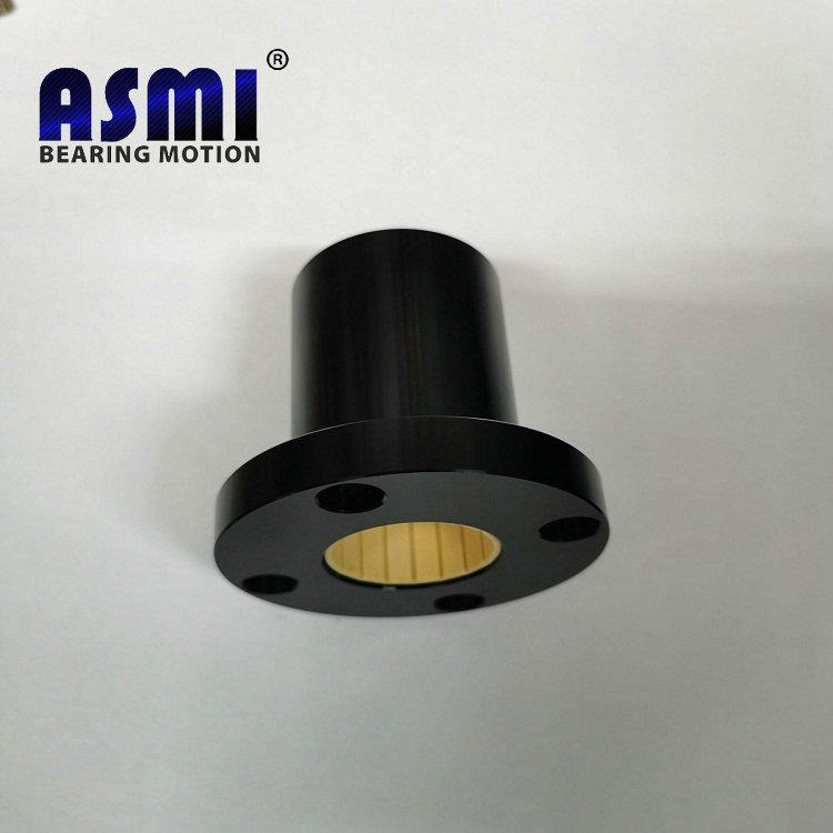 耐久型自润滑免维护工程塑料带法兰直线轴承ASMI品牌非金属直线轴承LMF16图片