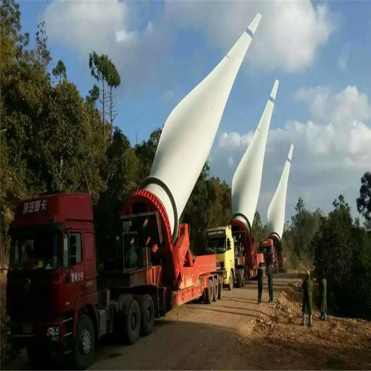 专业定制风电设备运输车 风电设备风叶运输专用抽拉式半挂车
