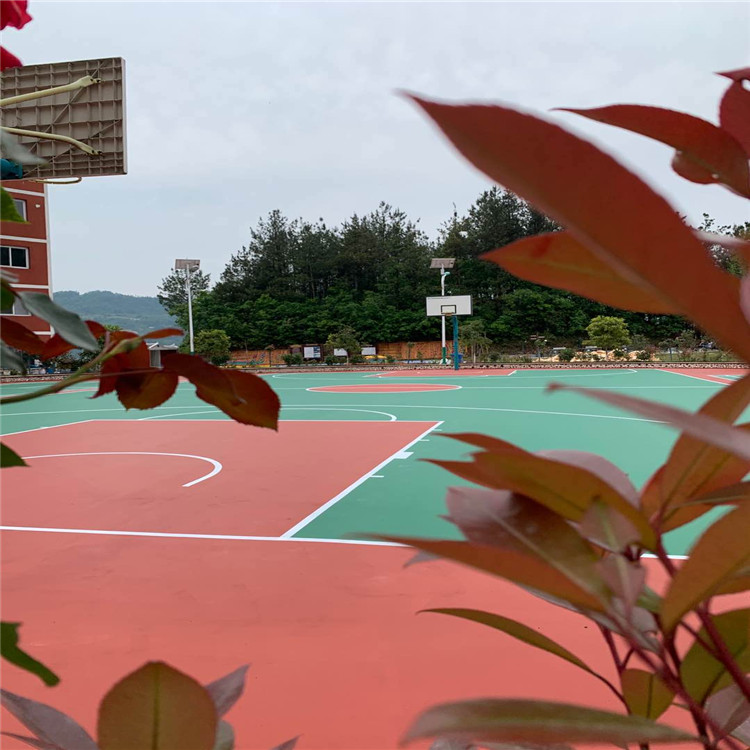 奥美佳 塑胶篮球场铺装 塑胶篮球场建设 网球场价格