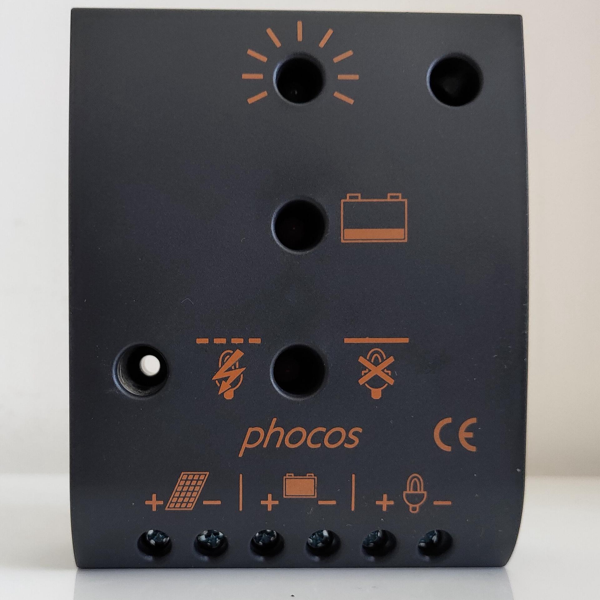 德国伏科Phocos 太阳能板充放电控制器12V CA6A10A14A,太阳能气象站 水利局