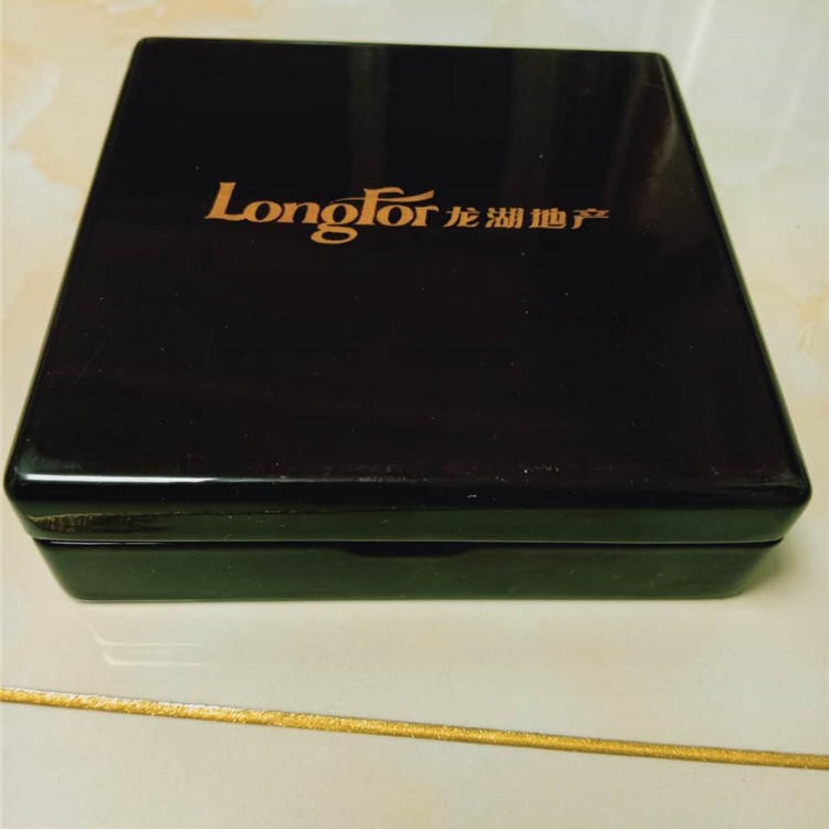 黑色烤漆油漆喷漆木盒包装定制厂家 l鹿茸酒木盒多年生产经验