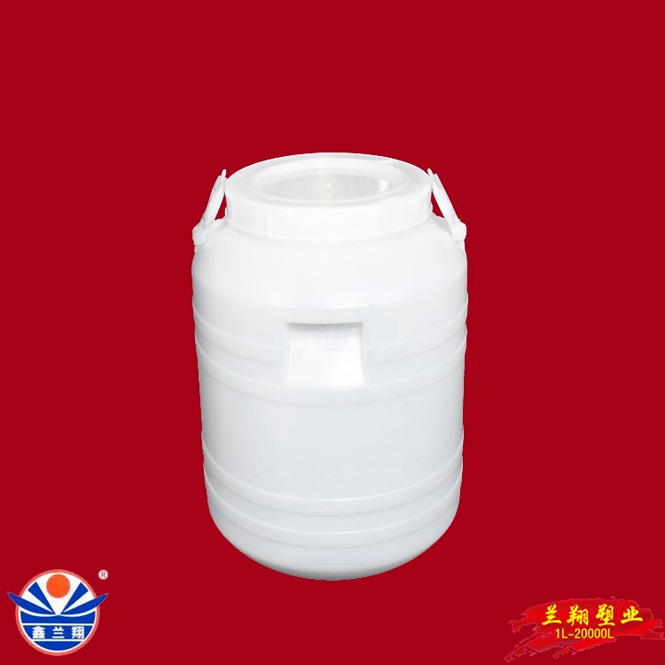 鑫兰翔20千克塑料圆桶 20公斤圆形猪油桶 20升食品级塑料炼油桶图片