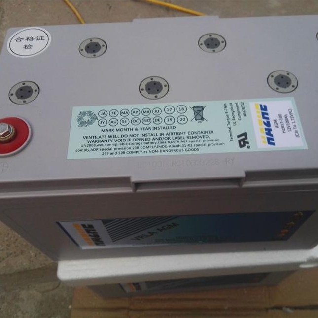 美国海志电池HZB12-100 免维护铅酸蓄电池12V100AH UPS电源 eps 直流屏电池