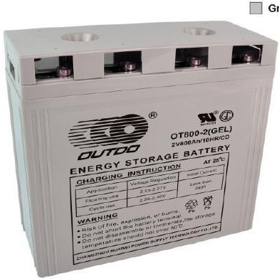 奥特多蓄电池OT800-2 太阳能胶体蓄电池 2V800AH ups电池批发
