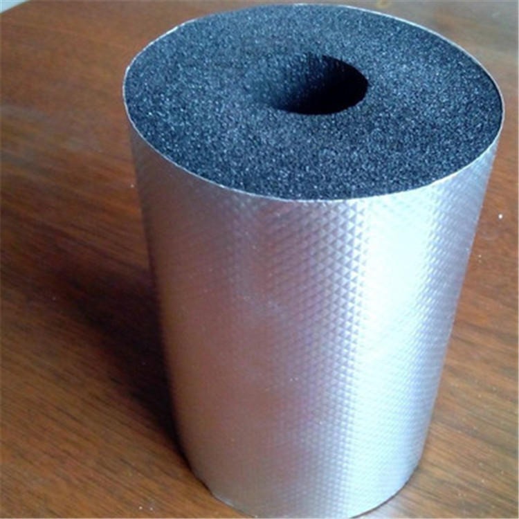 批发铝箔贴面橡塑管 橡塑保温管 橡塑海棉管厂家