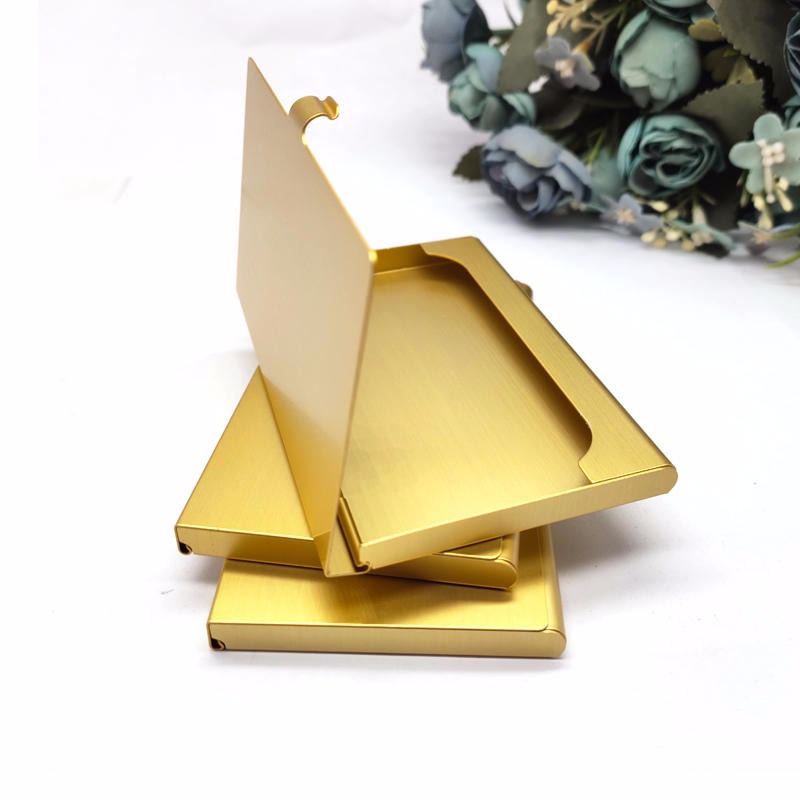 名片盒厂家现货创意款方形卡盒商务礼品不锈钢铝合金名片夹
