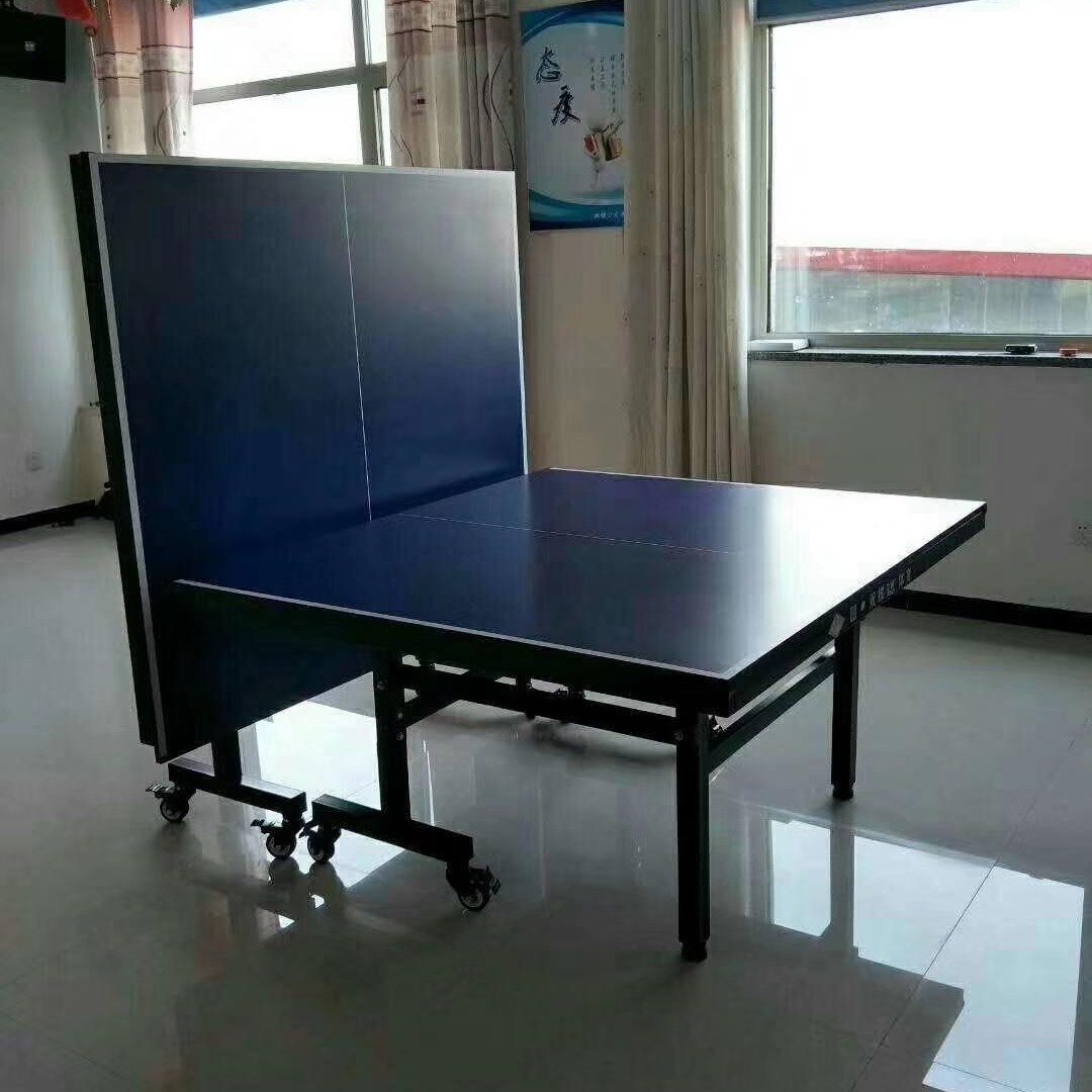 广东室内单折乒乓球案子 晶康牌6007单折移动乒乓球台 直销供应质量考究