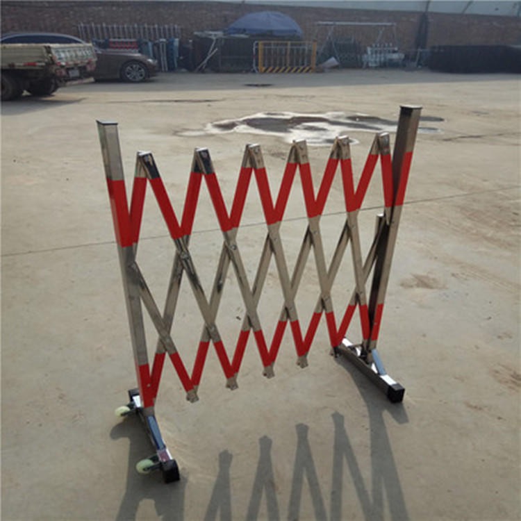 安全绝缘围栏 折叠伸缩不锈钢围栏 英威电力 2.5米可折叠护栏
