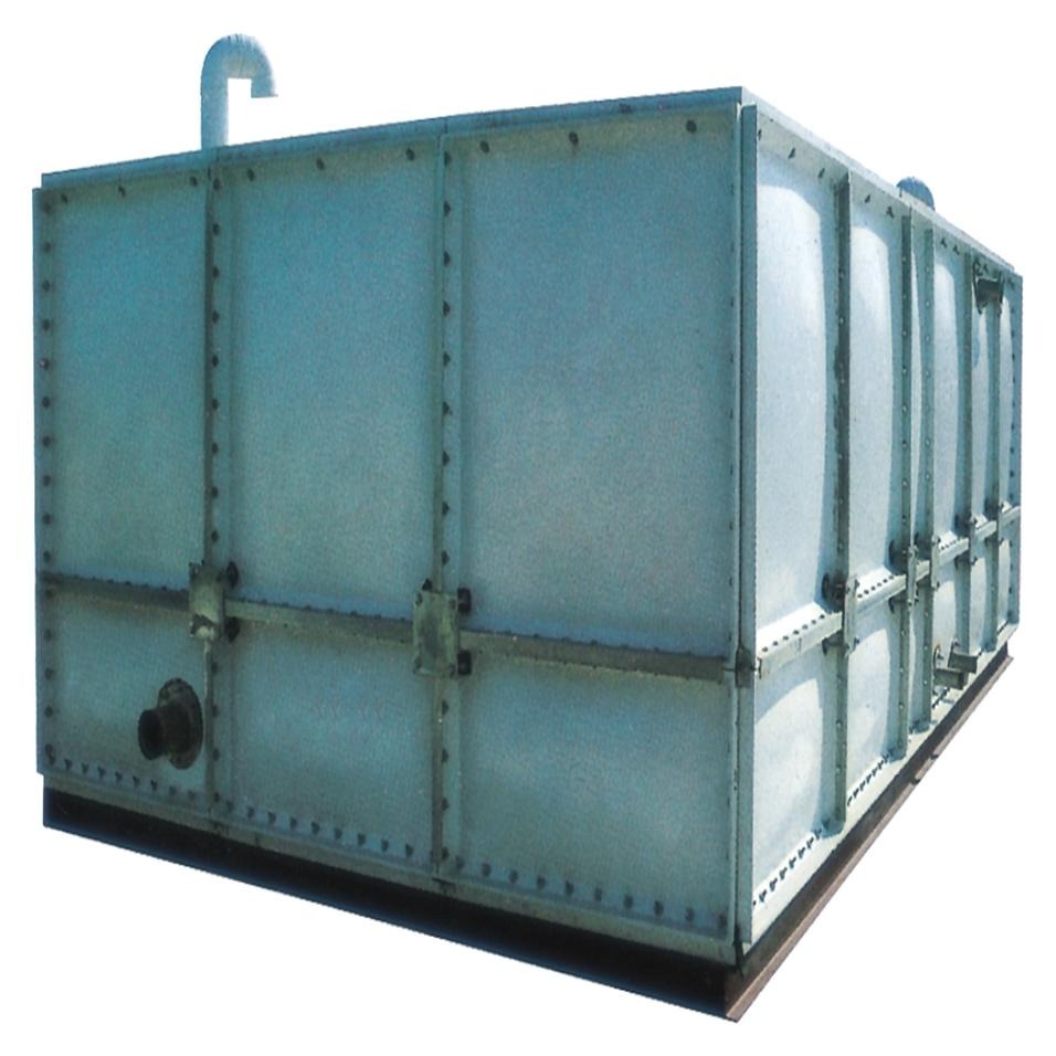 水箱定做霈凯耐酸碱配重式10玻璃钢水箱图片
