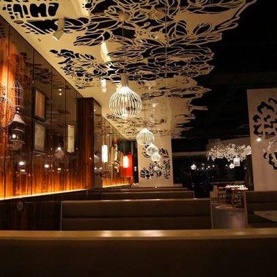 温馨餐厅雕花艺术铝单板室内铝单板厂家直销图片
