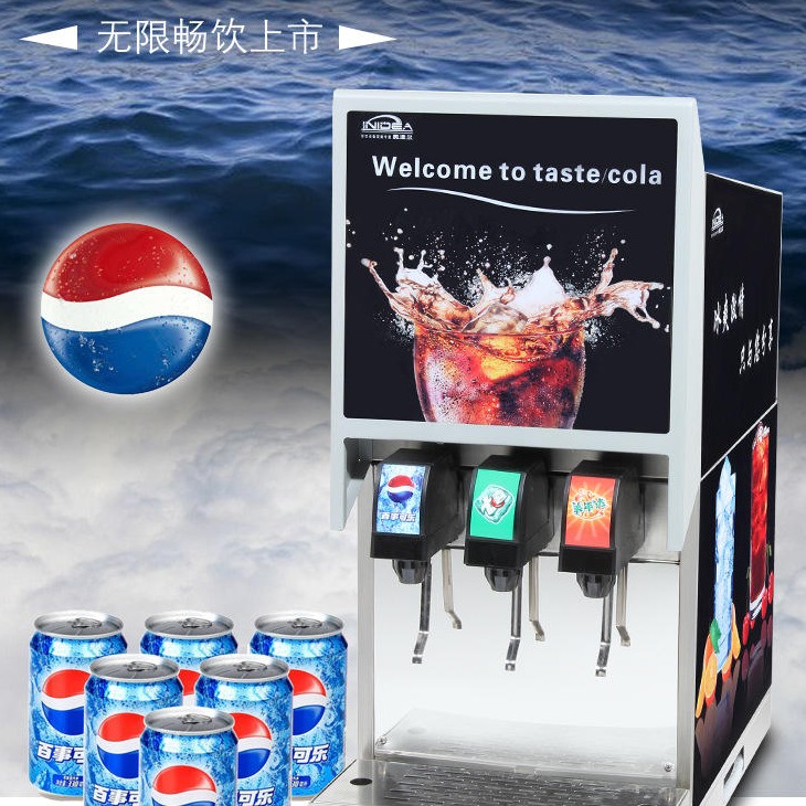 英迪尔三阀推杆可乐机 自助可乐机 饮料生产设备图片