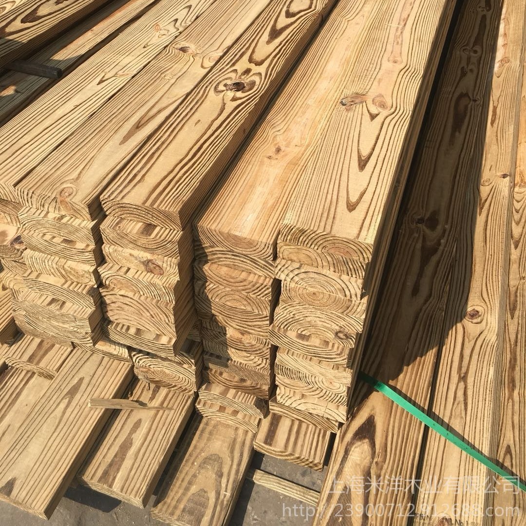 美国南方松素材 美国南方松防腐木批发 一级材物美价廉图片
