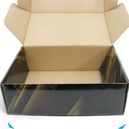 自锁纸盒 三层飞机盒 包装快递物流瓦楞纸盒  彩盒邮政包装发货飞机纸盒