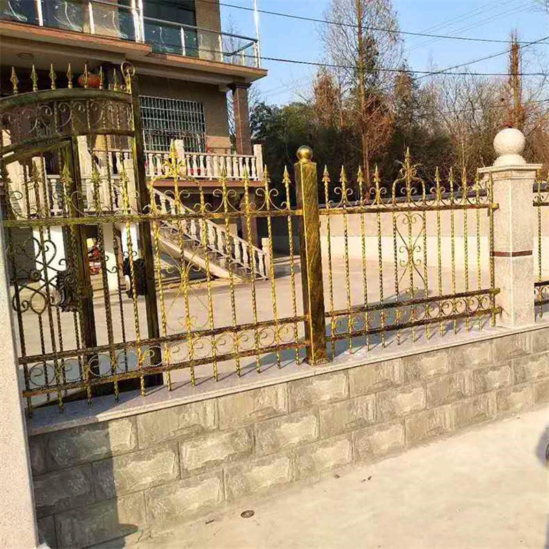 铁艺护栏 围墙锌钢护栏 铸铁护栏 公园厂区幼儿园围墙防护栏峰尚安